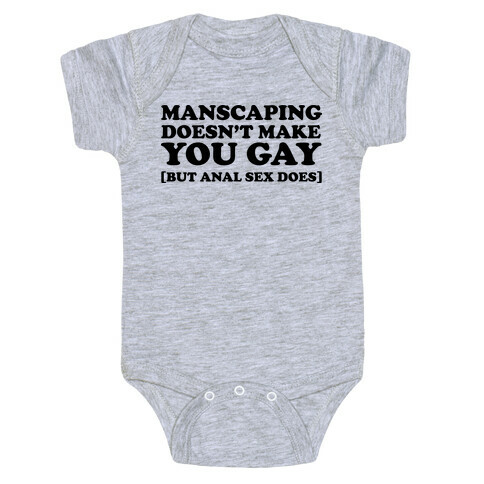 The truth about Manscaping Baby One-Piece