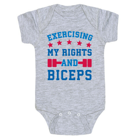 Exercising My Rights and Biceps Baby One-Piece