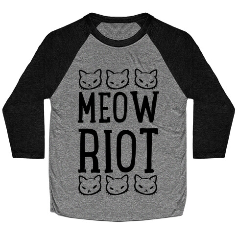 Meow Riot Baseball Tee