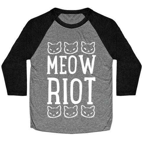 Meow Riot Baseball Tee