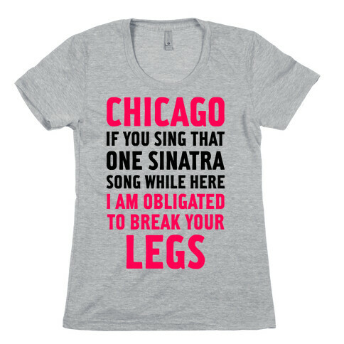 That One Sinatra Song Womens T-Shirt