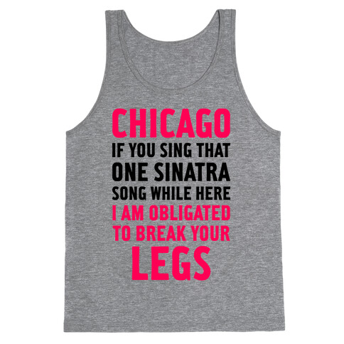 That One Sinatra Song Tank Top