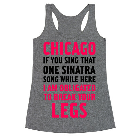 That One Sinatra Song Racerback Tank Top