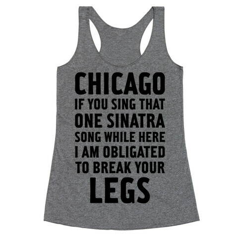 That One Sinatra Song Racerback Tank Top