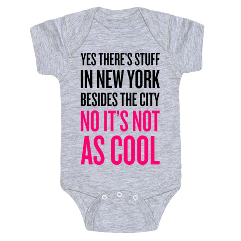 There's Stuff In New York Besides The City Baby One-Piece