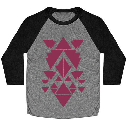 Aztec Pattern (Purple) Baseball Tee