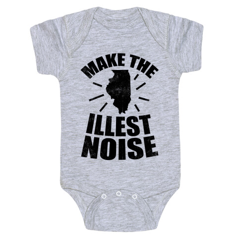 Illinois: We Make The Illest Noise (Vintage) Baby One-Piece