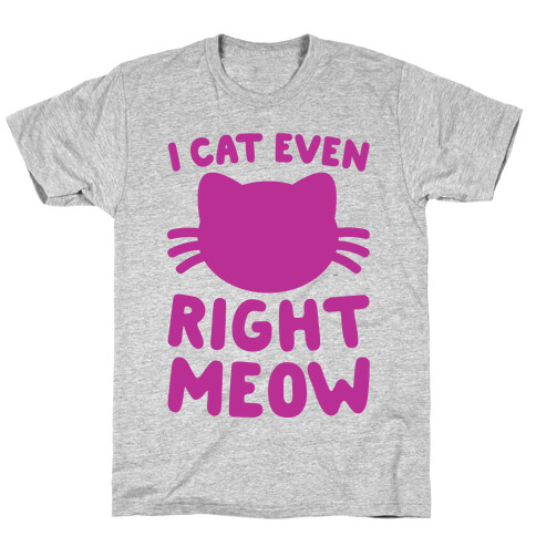 I Cat Even Right Meow T-Shirt