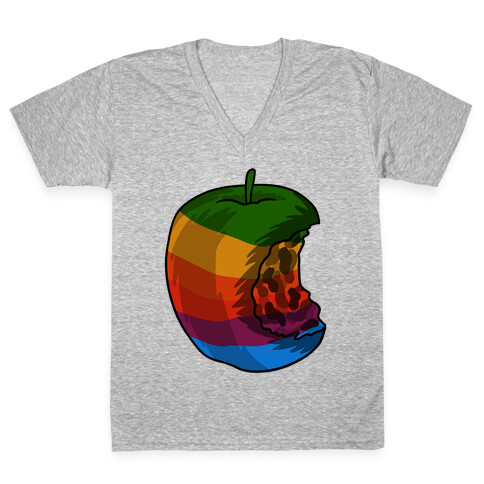 ROTTEN APPLE V-Neck Tee Shirt