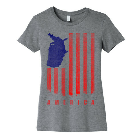 American Flag Womens T-Shirt