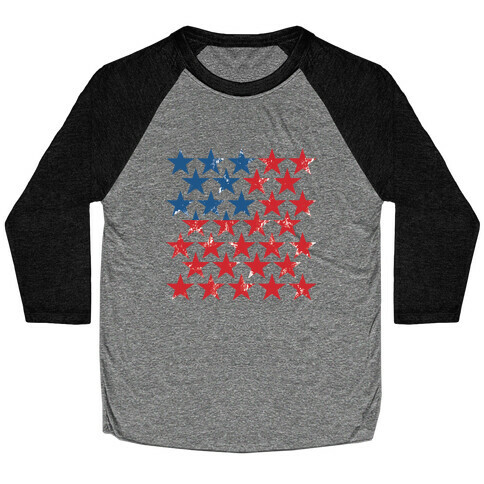 Field Of Stars Baseball Tee