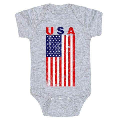 USA Flag Baby One-Piece
