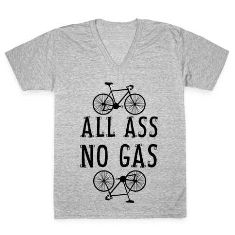 All Ass. No Gas! V-Neck Tee Shirt
