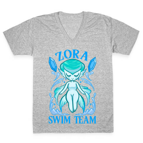 Zora Swim Team Parody V-Neck Tee Shirt