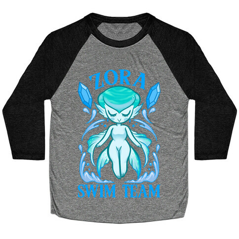 Zora Swim Team Parody Baseball Tee