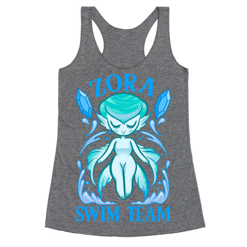 Zora Swim Team Parody Racerback Tank Top