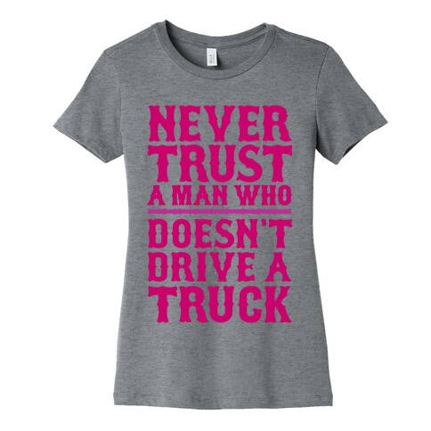 Never Trust A Man Who Doesn't Like Cats Womens T-Shirt