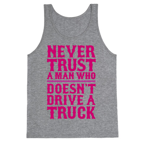 Never Trust A Man Who Doesn't Like Cats Tank Top