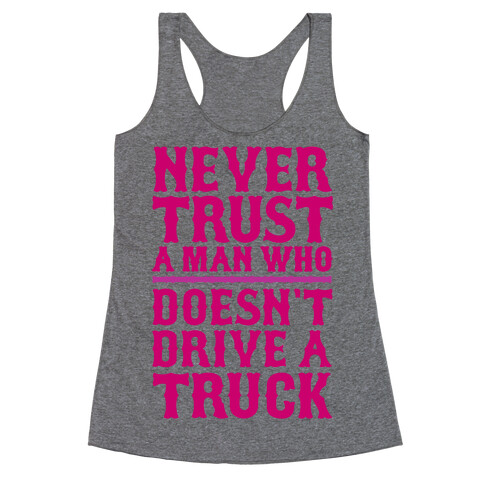 Never Trust A Man Who Doesn't Like Cats Racerback Tank Top