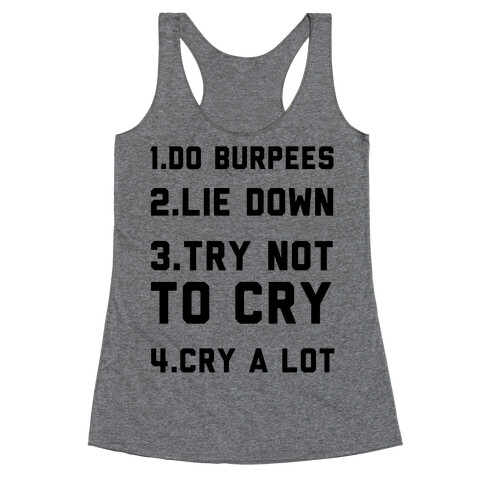 Try Not To Cry Racerback Tank Top