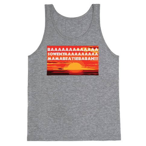 LION KING OPENING SONG (TANK) Tank Top