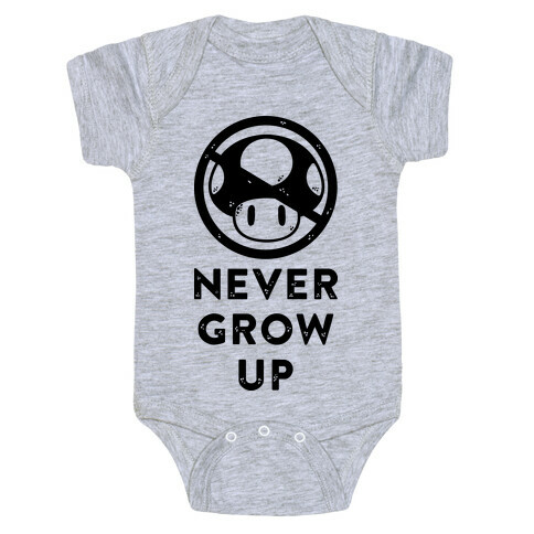 Never Grow Up Baby One-Piece