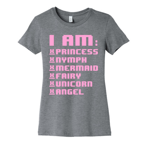 Princess Nymph Mermaid Fairy Unicorn Angel Womens T-Shirt