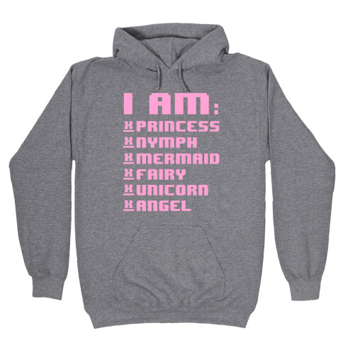 Princess Nymph Mermaid Fairy Unicorn Angel Hooded Sweatshirt