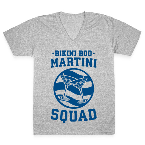 Bikini Bod Martini Squad V-Neck Tee Shirt