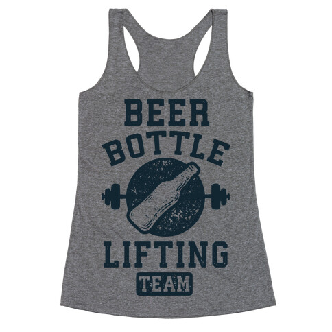 Beer Bottle Lifting Team Racerback Tank Top