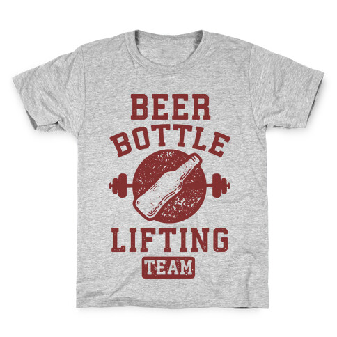 Beer Bottle Lifting Team Kids T-Shirt