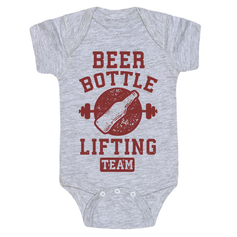 Beer Bottle Lifting Team Baby One-Piece