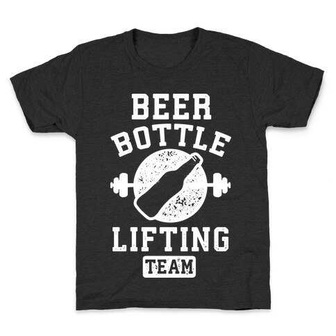 Beer Bottle Lifting Team Kids T-Shirt