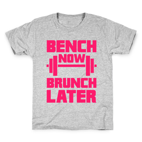 Bench Now, Brunch Later Kids T-Shirt