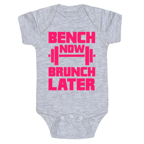 Bench Now, Brunch Later Baby One-Piece