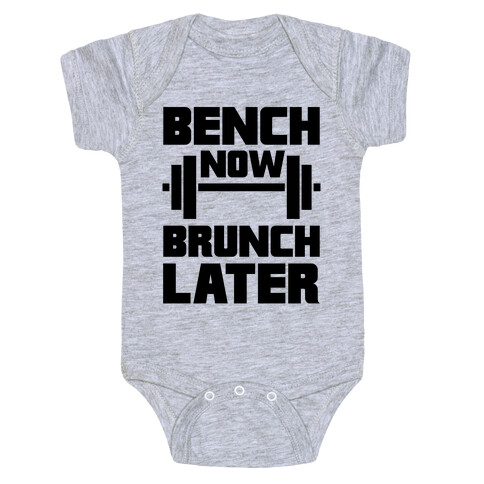 Bench Now, Brunch Later Baby One-Piece