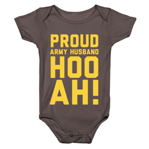 Proud Army Husband Baby One-Piece
