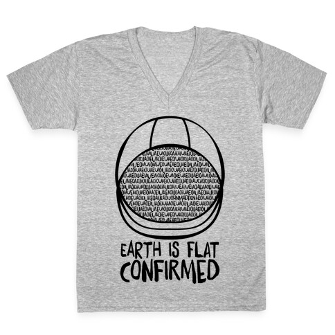 Earth Is Flat (Confirmed) V-Neck Tee Shirt