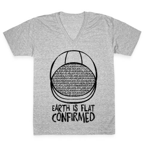 Earth Is Flat (Confirmed) V-Neck Tee Shirt