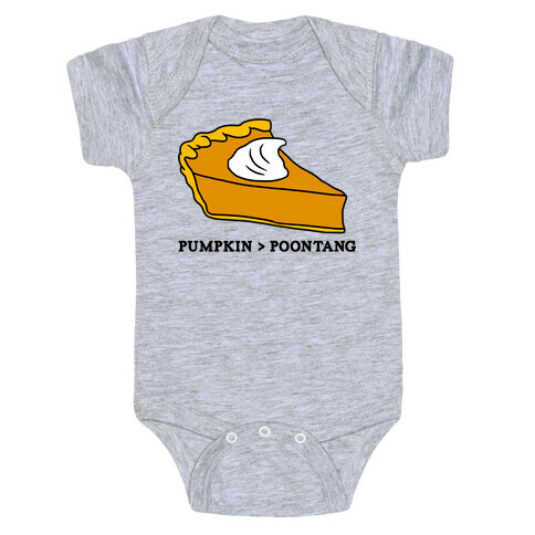 PUMPKIN VS POONTANG PIE Baby One-Piece