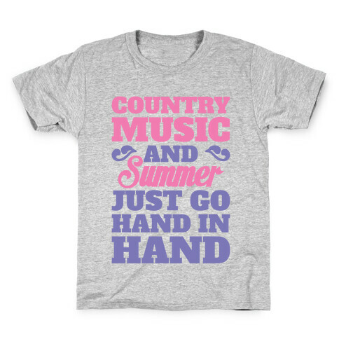 Country Music and Summer Kids T-Shirt