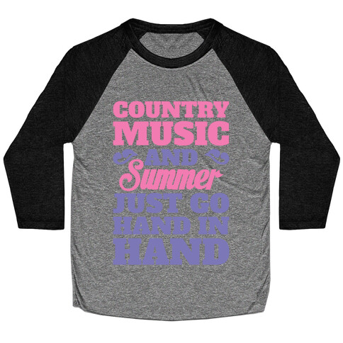 Country Music and Summer Baseball Tee