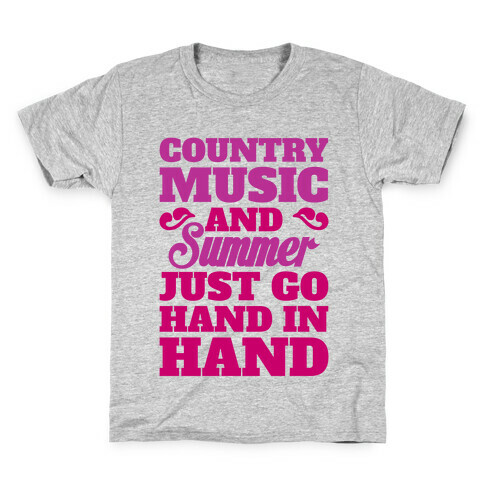 Country Music and Summer Kids T-Shirt