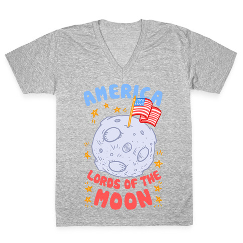 America: Lords of the Moon V-Neck Tee Shirt