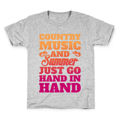 Country Music and Summer Kids T-Shirt