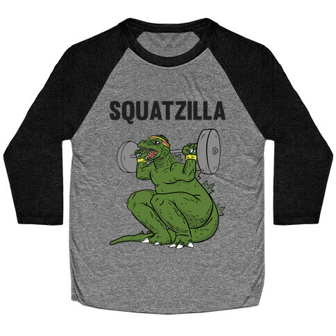 Squatzilla Baseball Tee