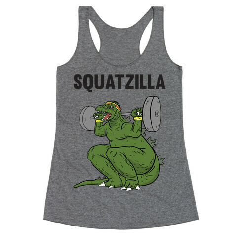 Squatzilla Racerback Tank Top