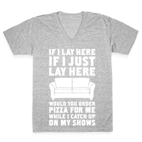 If I Just Lay Here V-Neck Tee Shirt