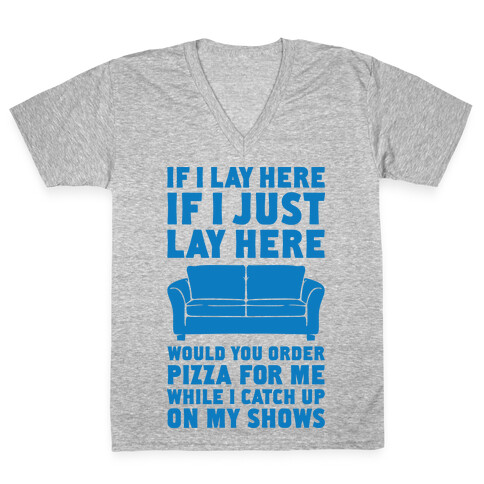 If I Just Lay Here V-Neck Tee Shirt