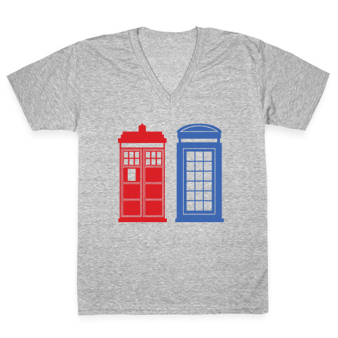 Doctor and Inspector V-Neck Tee Shirt